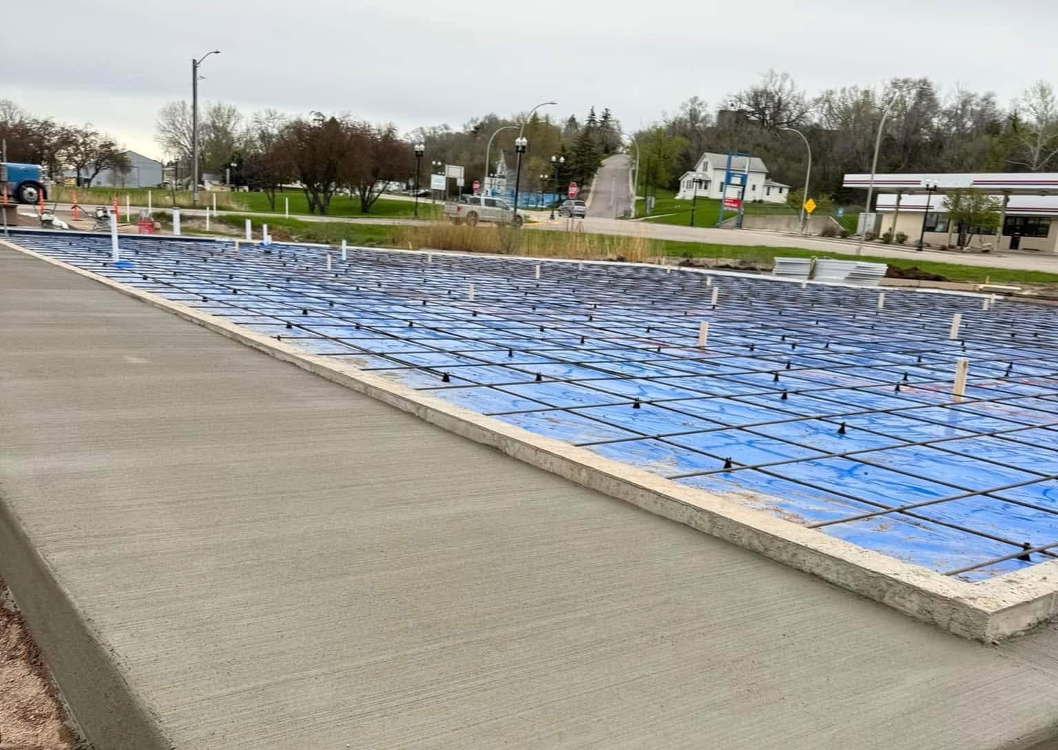 Concrete Pool Decks construction visual representation