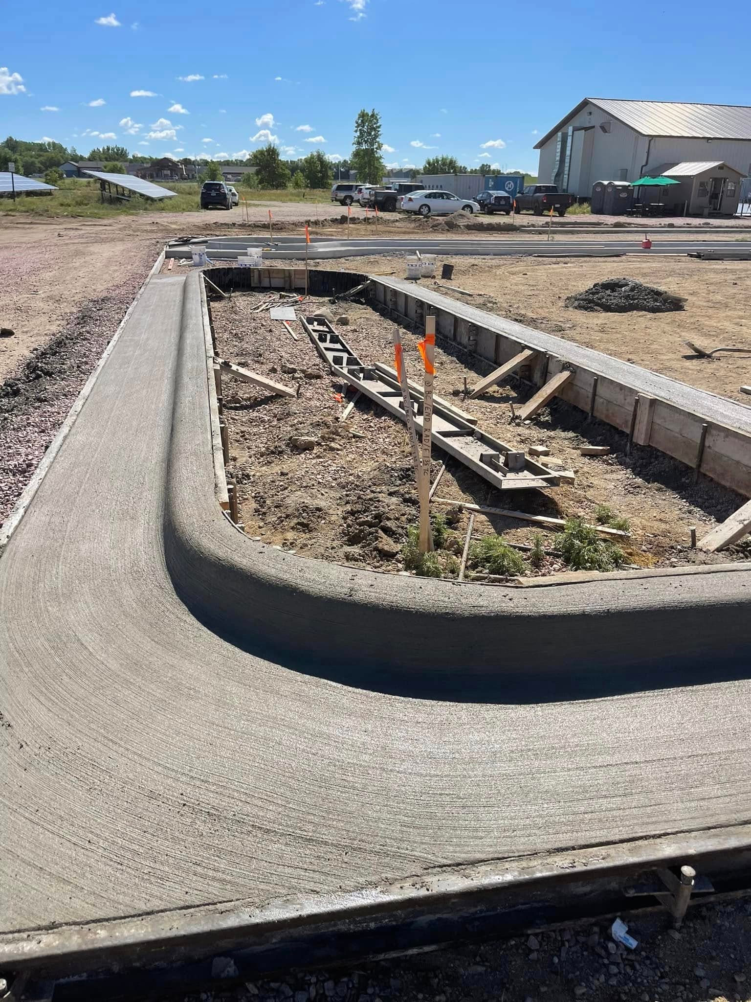 Modern structural concrete building
