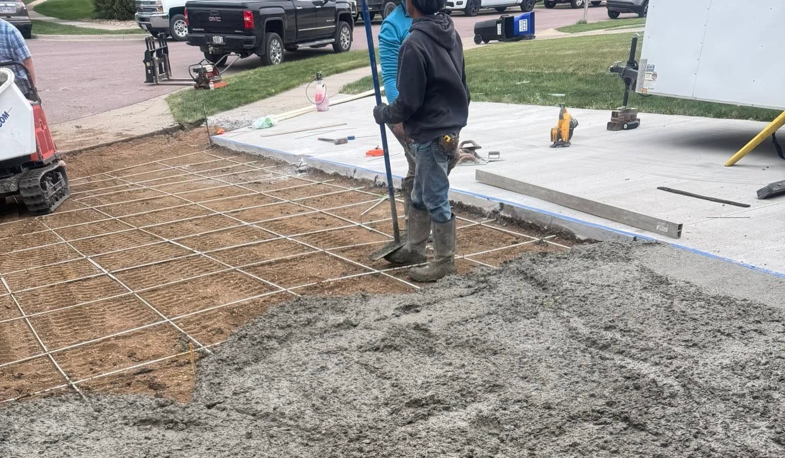 Concrete Driveway Building construction visual representation